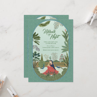 Mughal Design Wedding Invitation