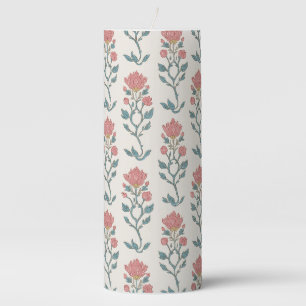 Mughal Floral Butta Pillar Candle