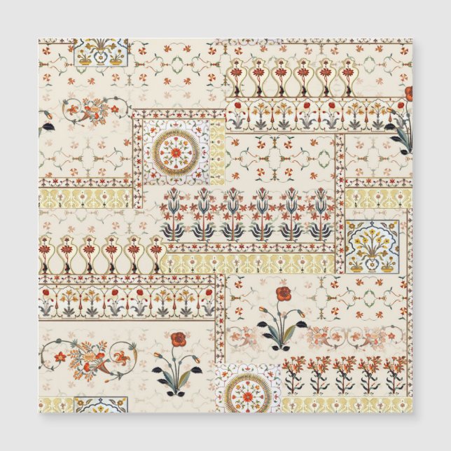 Mughal Floral Paisley: Ethnic Digital Elegance. (Front)