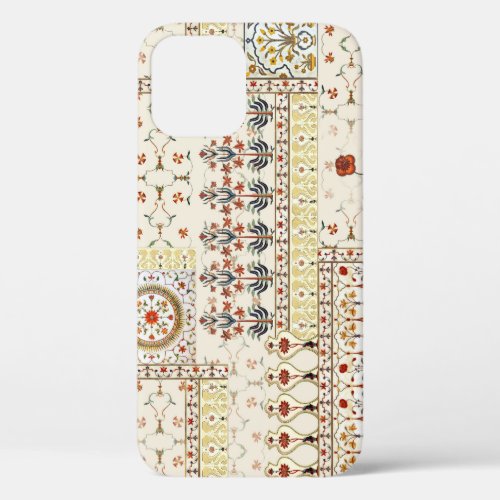 Mughal Floral Paisley Ethnic Digital Elegance iPhone 12 Case