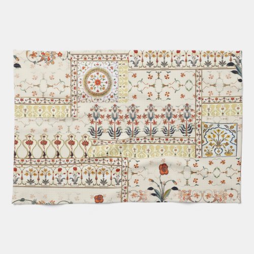 Mughal Floral Paisley Ethnic Digital Elegance Kitchen Towel