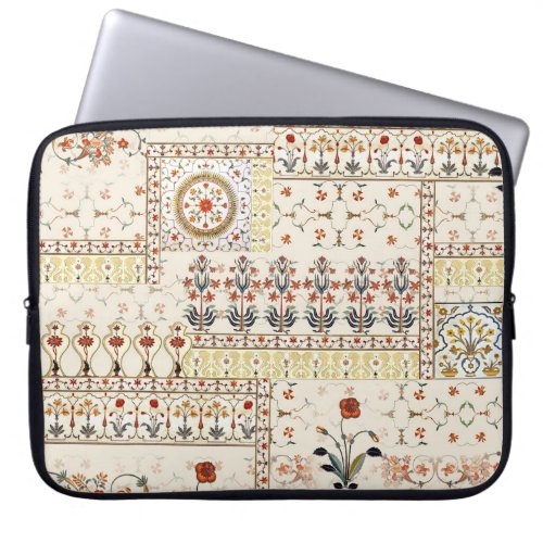Mughal Floral Paisley Ethnic Digital Elegance Laptop Sleeve