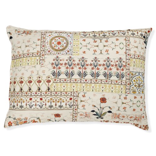 Mughal Floral Paisley Ethnic Digital Elegance Pet Bed