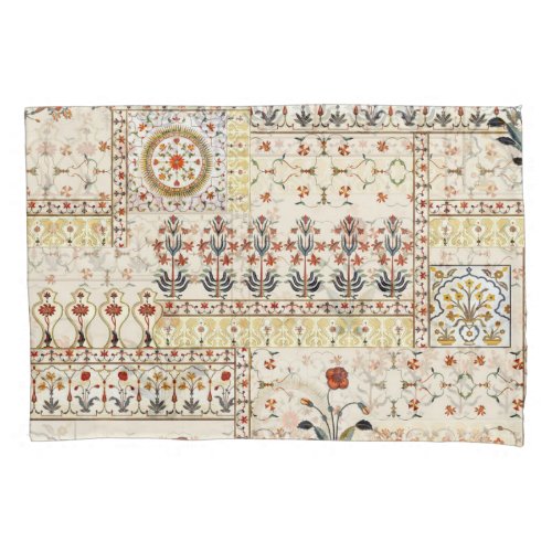 Mughal Floral Paisley Ethnic Digital Elegance Pillow Case