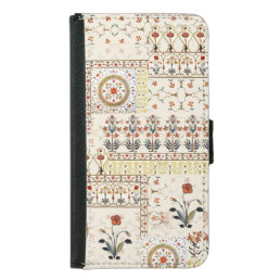 Mughal Floral Paisley: Ethnic Digital Elegance. Samsung Galaxy S5 Wallet Case