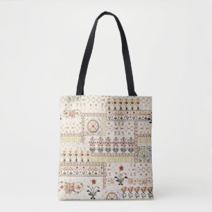 Mughal Floral Paisley: Ethnic Digital Elegance. Tote Bag