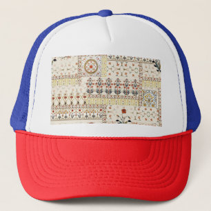 Mughal Floral Paisley: Ethnic Digital Elegance. Trucker Hat