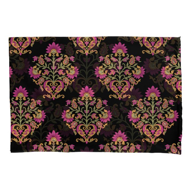 Mughal floral paisley, seamless design. pillow case (Front)