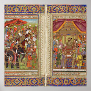 Mughal Indian India Islam Islamic Muslim Boho Art Poster