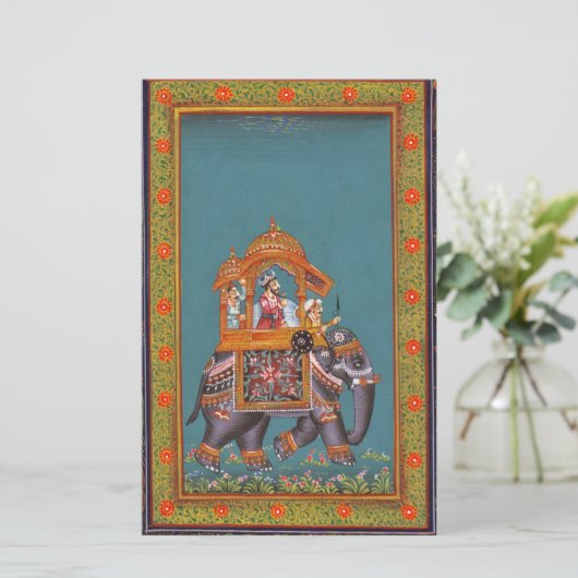 Mughal Indian India Islam Persian Persia Elephant (Standing Front)