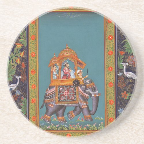 Mughal Indian India Islam Persian Persia Elephant Coaster