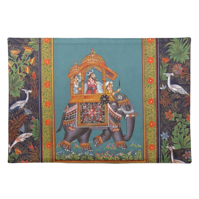 Mughal Indian India Islam Persian Persia Elephant Placemat (Front)