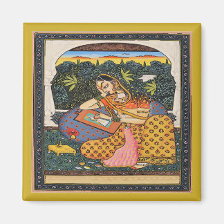 Mughal Princess Art Style Magnet