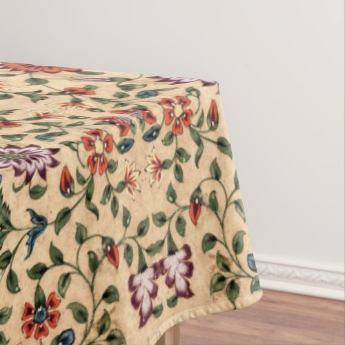 Mughal Scrolling Floral Vine from India Print Tablecloth