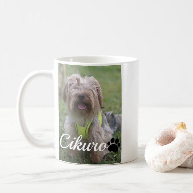 mugs add name photo pet - personalized (With Donut)