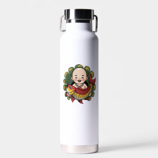 Mugs & Cups | Chloe Baby – Cute Boy with Lucky Koi Water Bottle