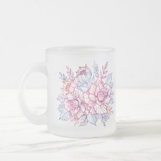 Mugs & Cups with a bouquet of flowers