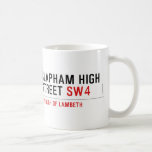 clapham high street  Mugs (front & back)