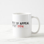 COURT OF APPEAL STREET  Mugs (front & back)
