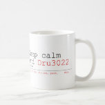 Keep calm and  Mugs (front & back)