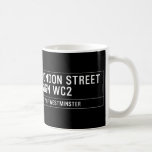 LONDON STREET SIGN  Mugs (front & back)
