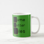 Game
 Letter
 Tiles  Mugs (front & back)