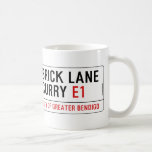 Brick Lane Curry  Mugs (front & back)