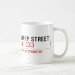 SHARP STREET   Mugs (front & back)