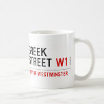 Greek Street  Mugs (front & back)