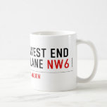 West End  Lane  Mugs (front & back)
