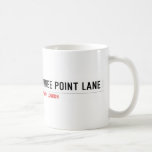 THREE POINT LANE  Mugs (front & back)