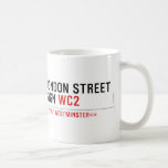 LONDON STREET SIGN  Mugs (front & back)