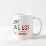 Love lane  Mugs (front & back)
