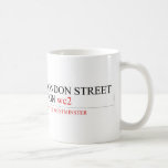 LONDON STREET SIGN  Mugs (front & back)