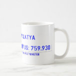 MALATYA  NÜFUS: 759.930  Mugs (front & back)