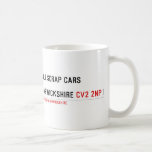ABLE SCRAP CARS  WARWICKSHIRE  Mugs (front & back)