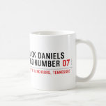 Jack Daniels Old Number  Mugs (front & back)