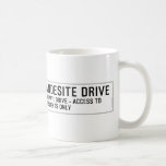 andesite drive  Mugs (front & back)