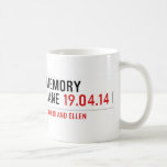 MEMORY LANE  Mugs (front & back)