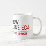 Bow Lane  Mugs (front & back)