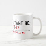BRYANT RD.   Mugs (front & back)