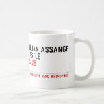 JULIAN ASSANGE CASTLE    Mugs (front & back)