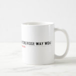 158 Coleridge Way  Mugs (front & back)