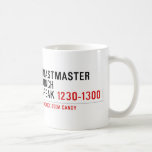 Toastmaster Lunch break  Mugs (front & back)