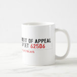 COURT OF APPEAL STREET  Mugs (front & back)