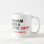 abraham lincoln statue  Mugs (front & back)