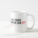 Dover Road  Damson Gin  Mugs (front & back)