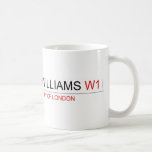 WILLIAMS  Mugs (front & back)