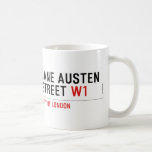Jane Austen Street  Mugs (front & back)