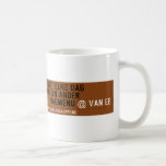 Geniet elke dag van een ander         dagmenu  Mugs (front & back)